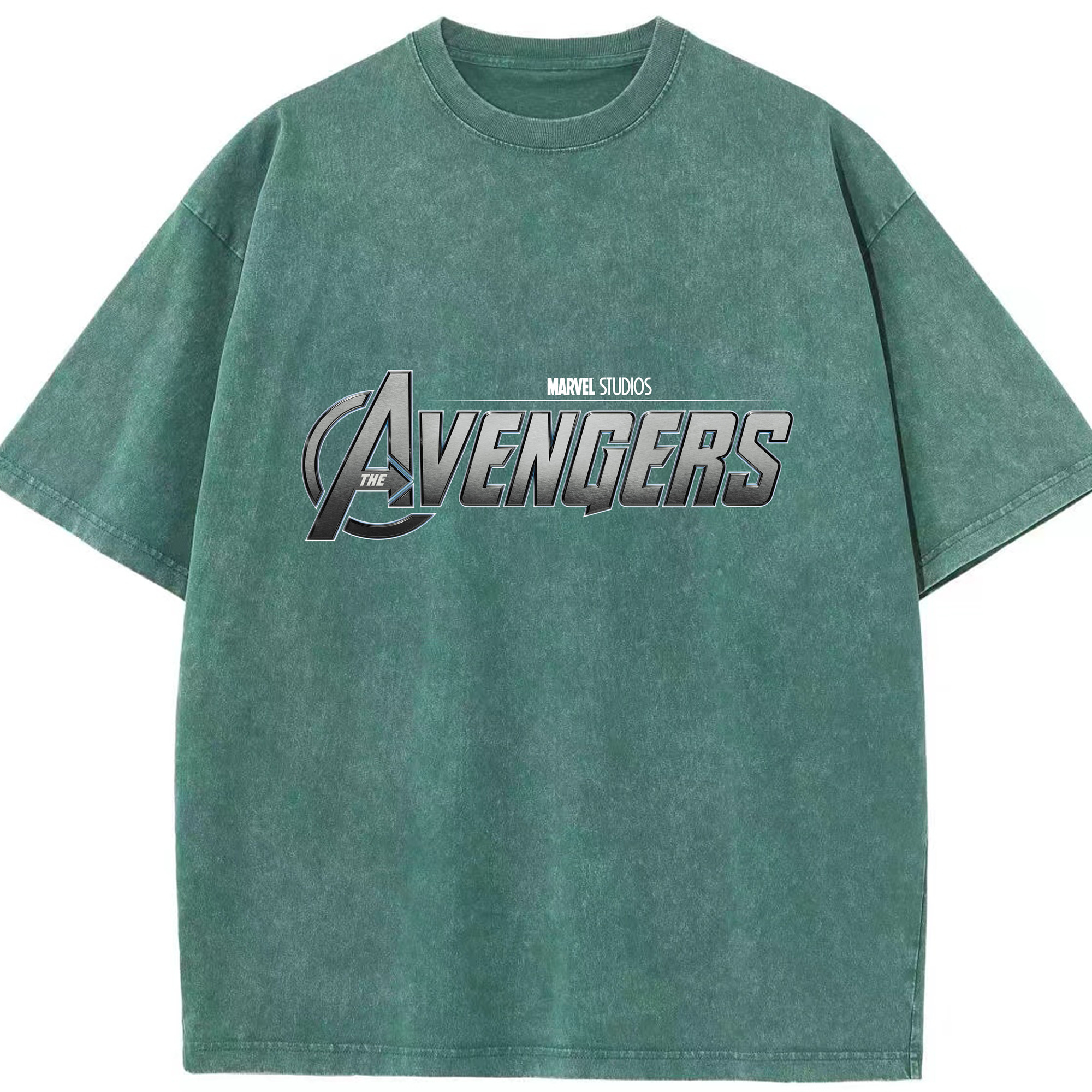 （画像用） アベンジャーズ The Avengers 綿100% ヴィンテージ風 半袖Tシャツ（フロントプリント）